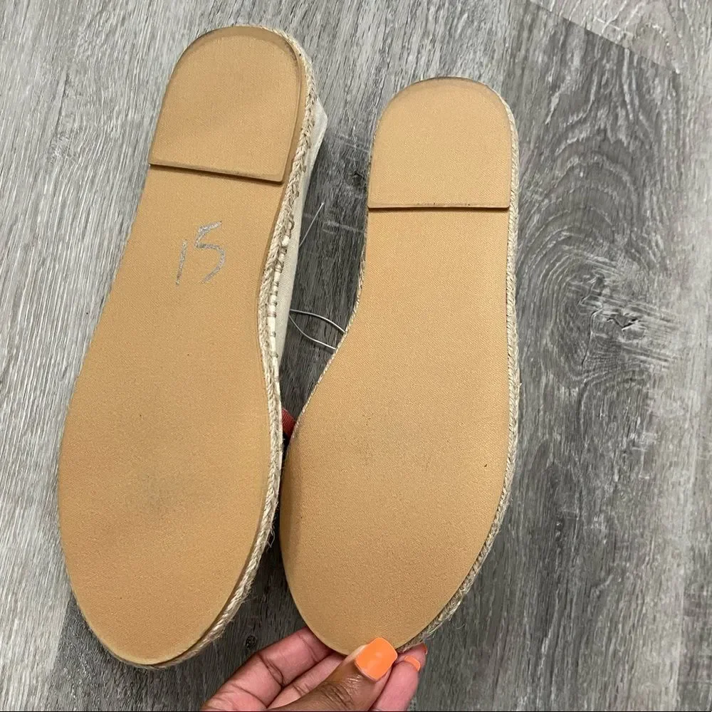 London Fog Collection Kariah Women’s Slip On Closed Toe Flat Espadrille 9W